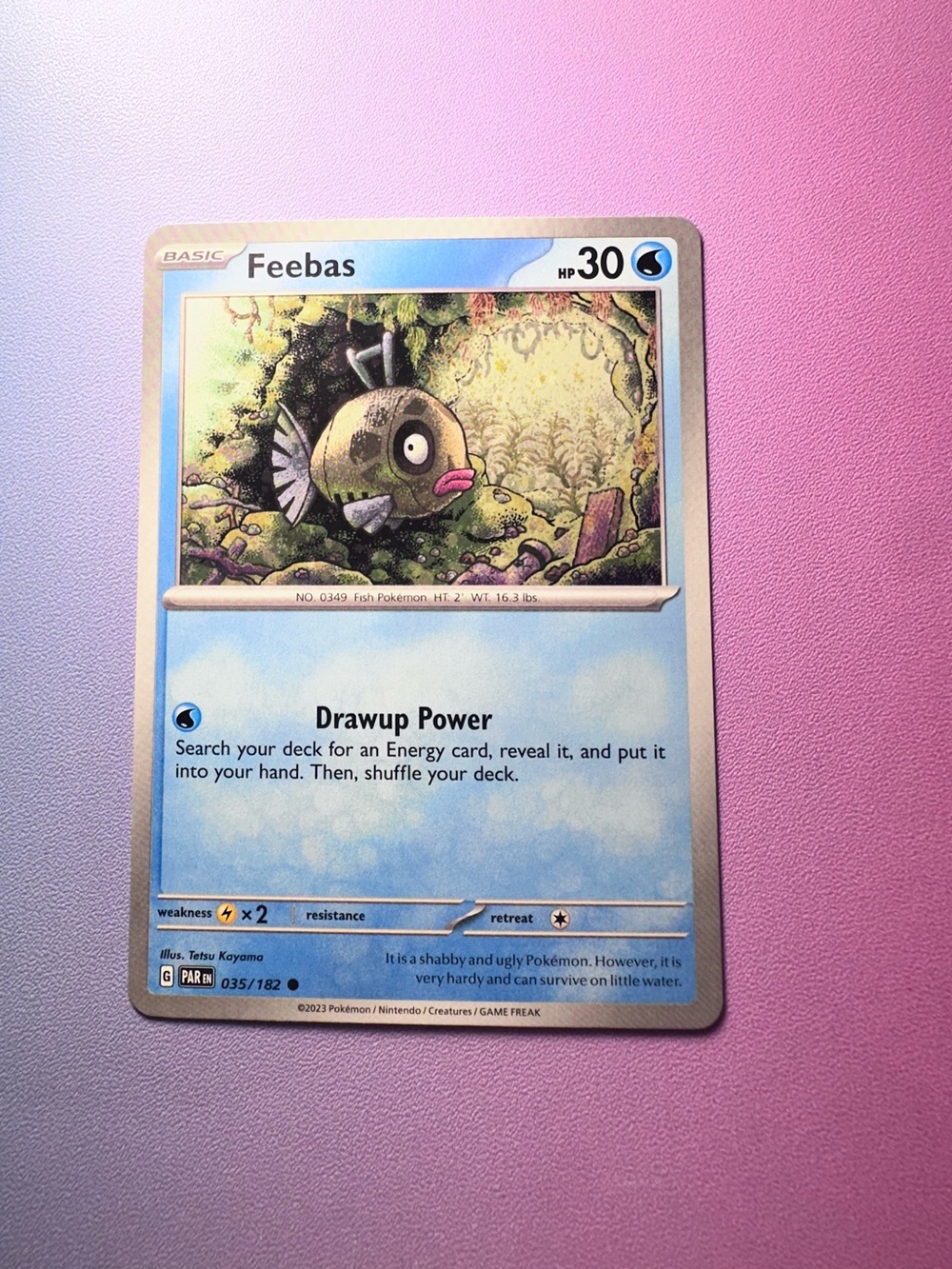 feebas - 035/182 (common) — pokémon: paradox rift